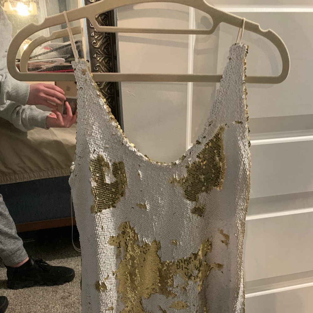 Free People changing sequin dress